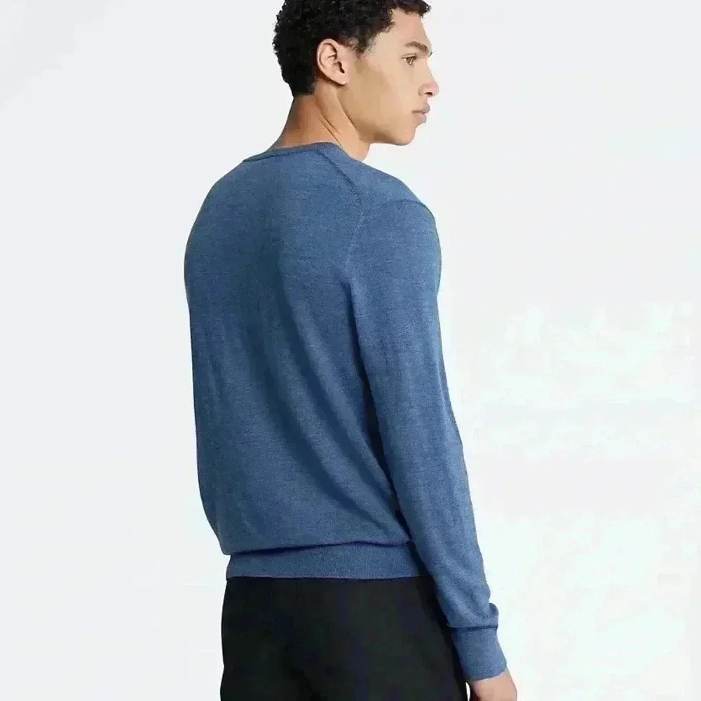 NWOT Calvin Klein Extra Fine Merino Wool V-neck Pullover Sweater XXL - Picture 7 of 7